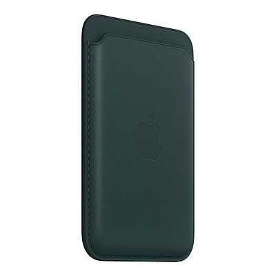 PORTEFEUILLE AVEC MAGSAFE POUR IPHONE CUIR VERT FORET
