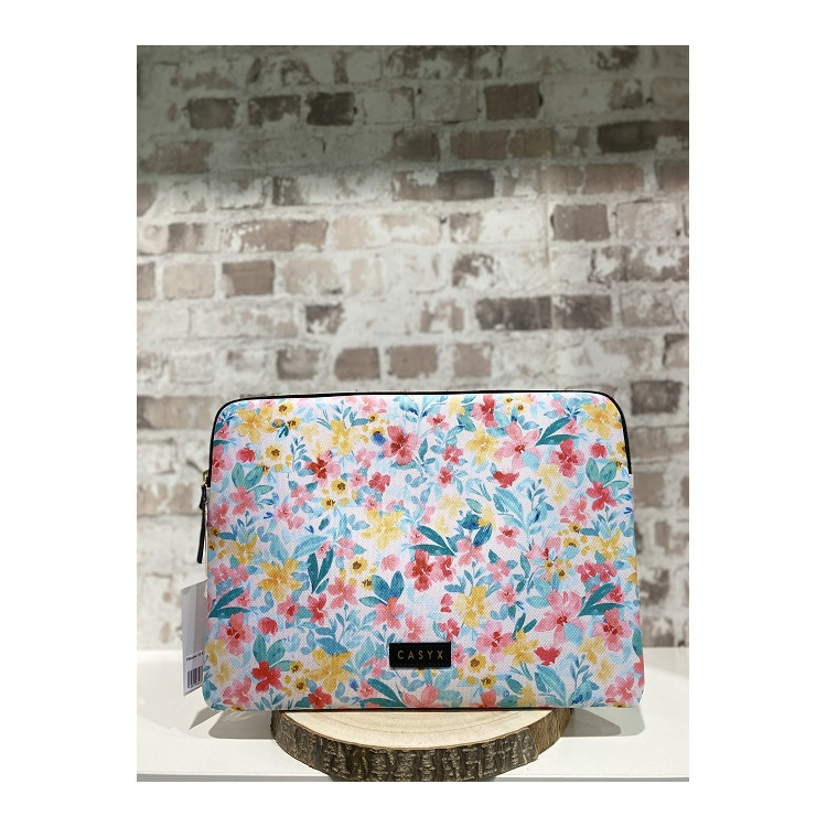 HOUSSE ORDINATEUR PORTABLE ET TABLETTES 15'' FLOWERS CANVAS LIGHT