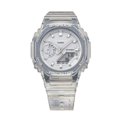RELÓGIO FEMININO G-SHOCK ESQUELETO GMA-S2100SK-7 RESINA BRANCA 2