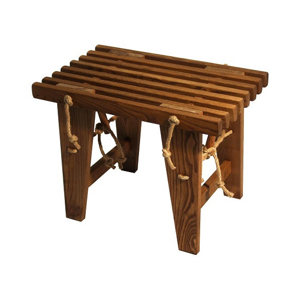 BANC ECOBENCH 60 FRENE BRUN 13X19X61CM