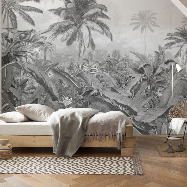 XXL POSTER DIGITAL PRINT AMAZONIA BLACK & WHITE 400 X 250 CM