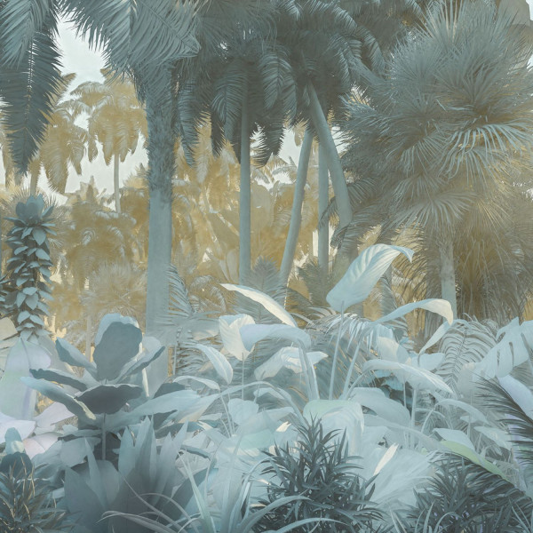 Pôster XXL IMPRESSÃO DIGITAL 'MISTY JUNGLE' 400 x 250 CM