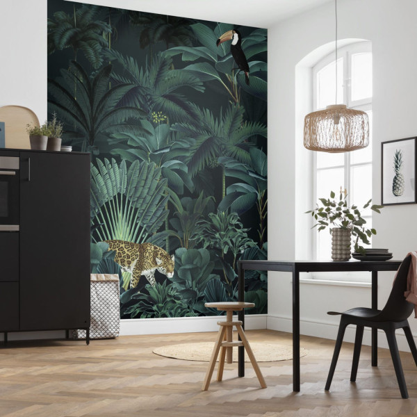 XXL POSTER DIGITAL PRINT ''JUNGLE NIGHT'' 200 X 250 CM