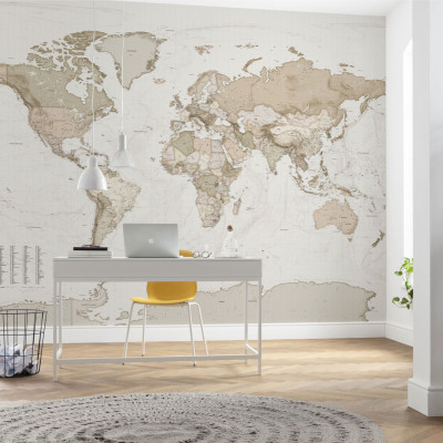 XXL POSTER DIGITAL PRINT ''EARTH MAP'' 350 X 250 CM 2