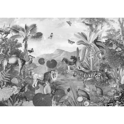 CARTAZ IMPRESSO DIGITAL XXL ''FLORA & FAUNA'' 350 X 250 CM