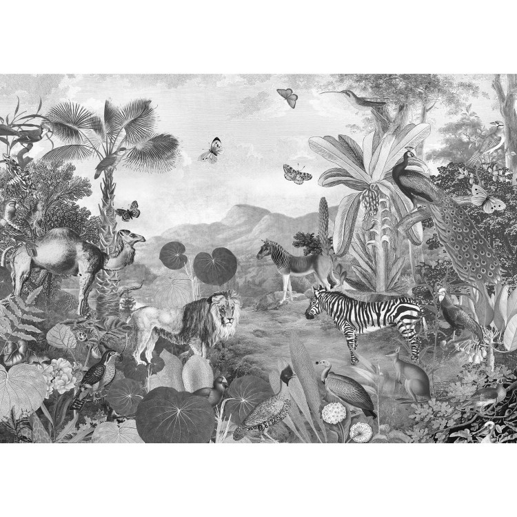 XXL DIGITAL PRINT POSTER ''FLORA & FAUNA'' 350 X 250 CM