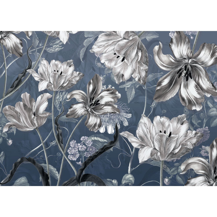 POSTER XXL IMPRESSION NUMERIQUE ''MERIAN BLUE'' 350 X 250 CM