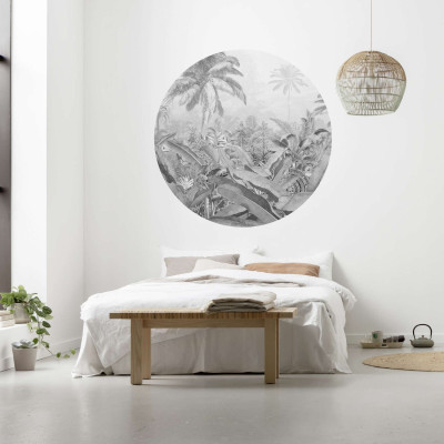 STICKER ROND AUTO-ADHESIF ''AMAZONIAN SPIRIT'' 125 X 125 CM 2