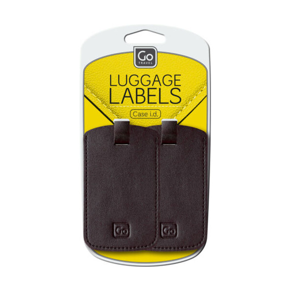 BLACK LUGGAGE TAG (X2)