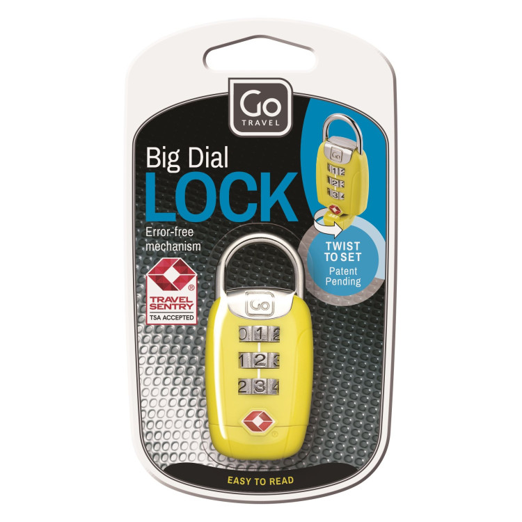 TSA TWIST N SET LARGE DIAL PADLOCK