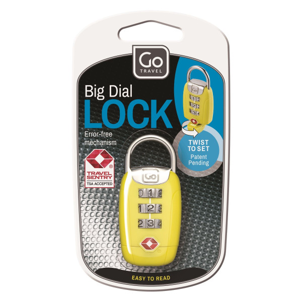 TSA TWIST N SET LARGE DIAL PADLOCK