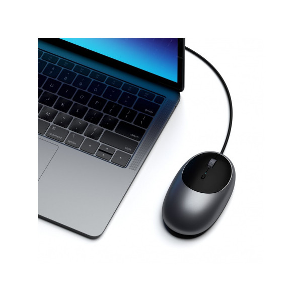 C1 AMBIDEXTROUS USB-C WIRED MOUSE SPACE GRAY