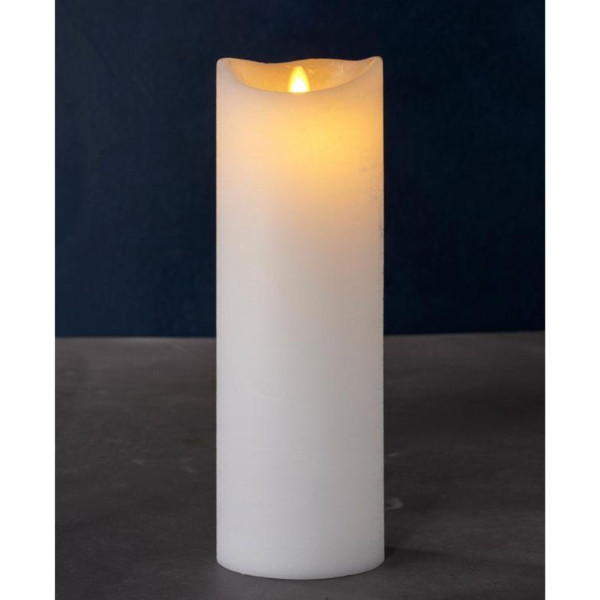 VELA DE LED SARA EXCLUSIVA BRANCA 25 CM