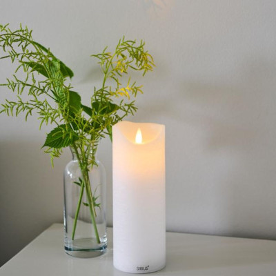 BOUGIE LED RECHARGEABLE SARAHØ7,5X 20CM 2