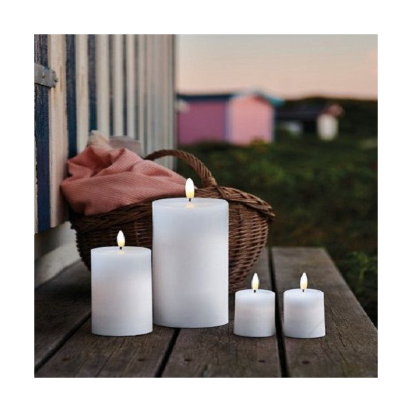 SILLE DE VELA DE LED EXTERIOR 7,5 X1 2,5 CM BRANCO