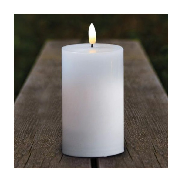 SILLE DE VELA DE LED EXTERIOR 7,5 X1 2,5 CM BRANCO