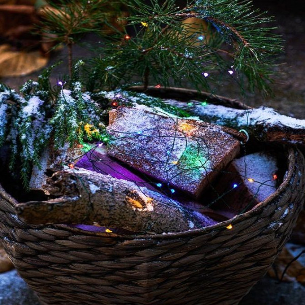 KNIRKE LIGHT GARLAND 40 LEDS VERDES E MULTICOLORIDO
