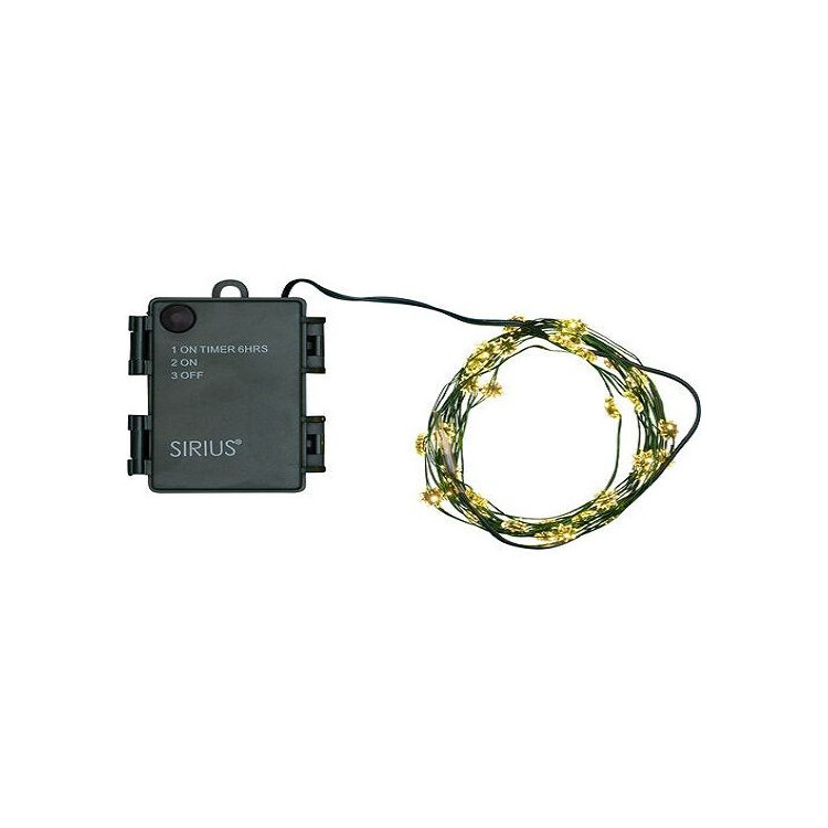 FLUXO DE LUZ FLORES COLORIDAS DE SEDA 40 LEDS TRANSPARENTES E VERDES