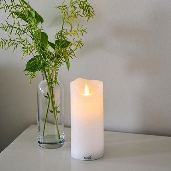RECHARGEABLE LED CANDLE SARAH Ø7,5 X1 5CM