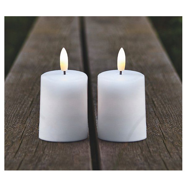 LED CANDLE SILLE EXTERIOR Ø5XH6,5 CM WHITE