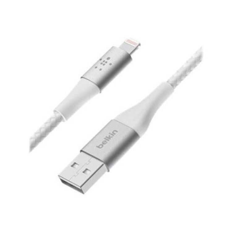 RELÂMPAGO TRANÇADO FORCE ERS USB UM CABO 3M BRANCO