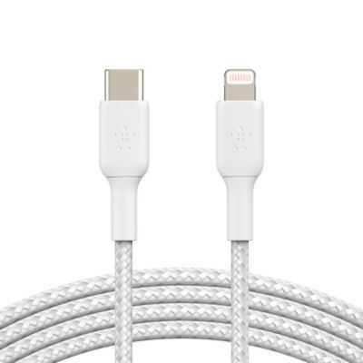 CABLE BOOST CHARGE USB C VERS LIGHTNING 2M BLANC