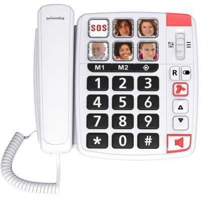 TELEFONE COM FIO XTRA 1110 BOTÕES GRANDES BRANCO