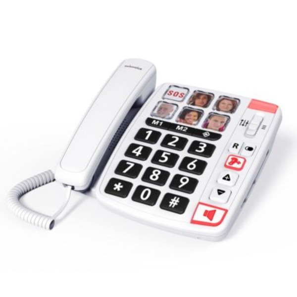 WIRED TELEPHONE XTRA 1110 BIG BUTTONS WHITE