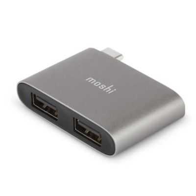 USB-C ERS ADAPTADOR USB DUPLO TITANIUM GREY 2