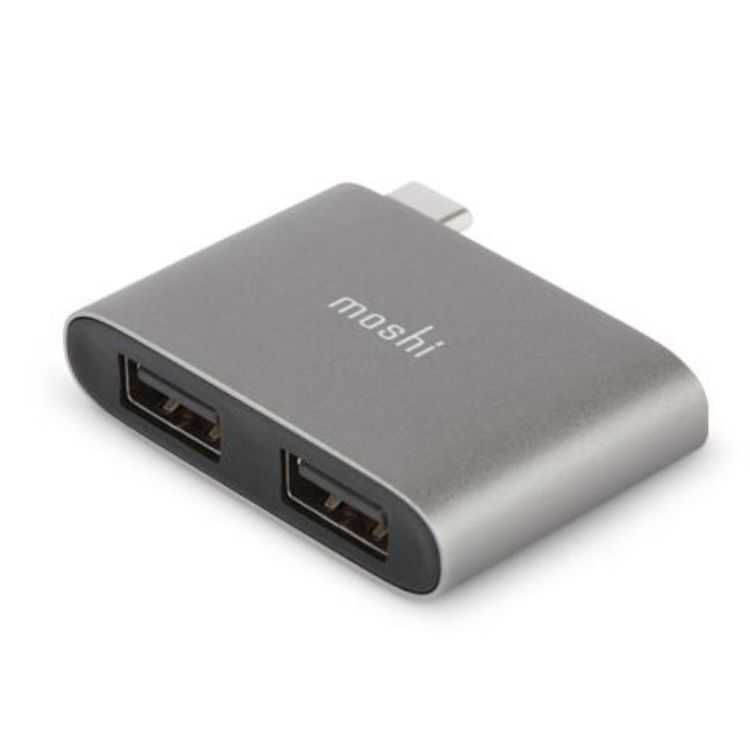 USB-C ERS ADAPTADOR USB DUPLO TITANIUM GREY