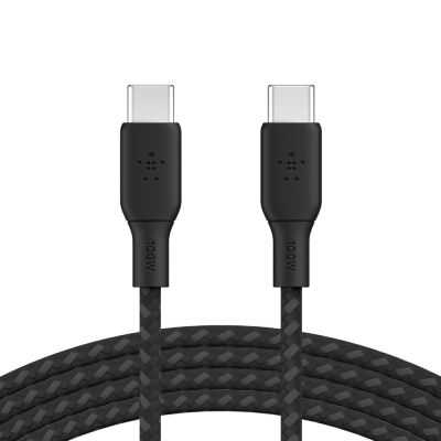 CABLE RENFORCE USB C VERS USB C 3M NOIR