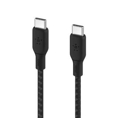 CABLE RENFORCE USB C VERS USB C 3M NOIR 2