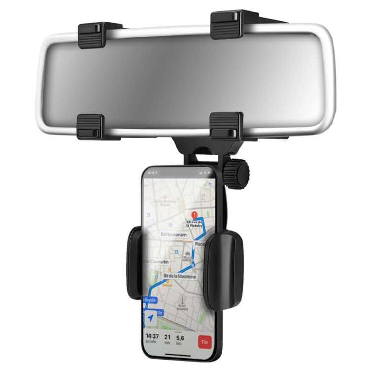 SUPORTE SUP PARA SMARTPHONE NO ESPELHO PRETO