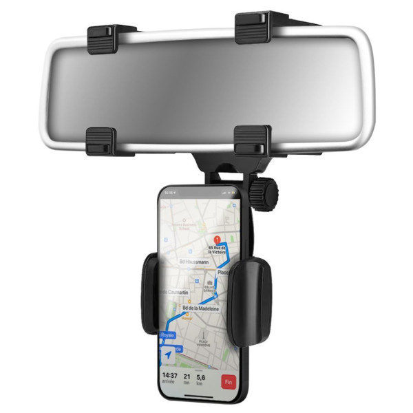 SUPORTE SUP PARA SMARTPHONE NO ESPELHO PRETO