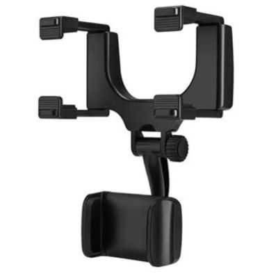 SUPPORT VOITURE POUR SMARTPHONE SUR RETROVISEUR NOIR 2
