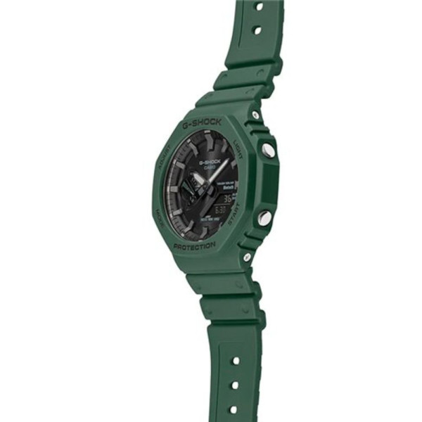 RELÓGIO SOLAR BLUETOOTH PARA HOMEM GA-B2100-1AER VERDE CARBONO