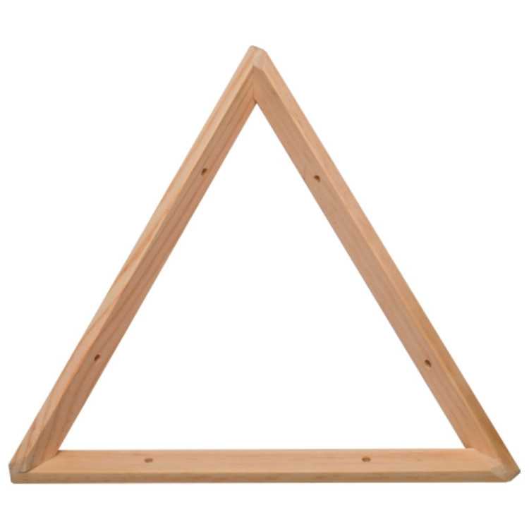 SUPPORT TRIANGLE POUR GRANDES ETAGERES EN BOIS DE PIN