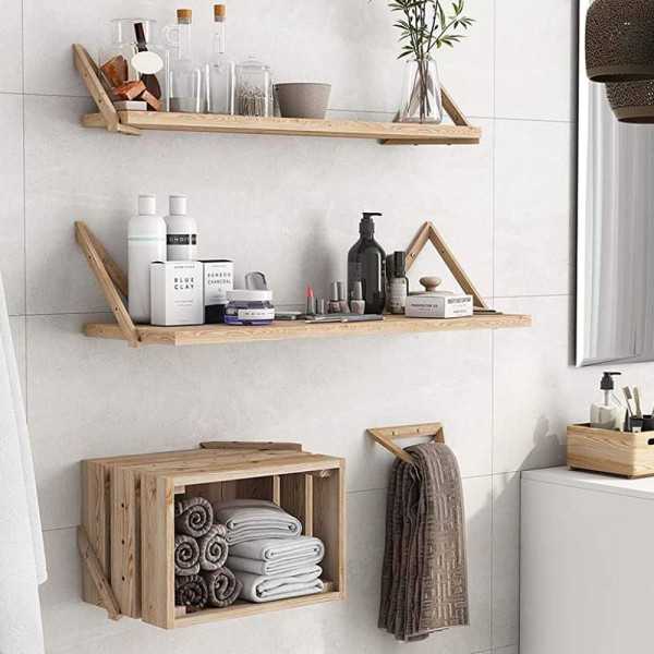 SUP SUPPORT FOR LARGE SHELVES IN PINE...