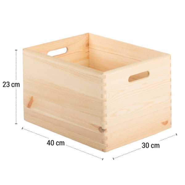 CAIXA SEM TAMPA 23X30X40 MADEIRA DE...