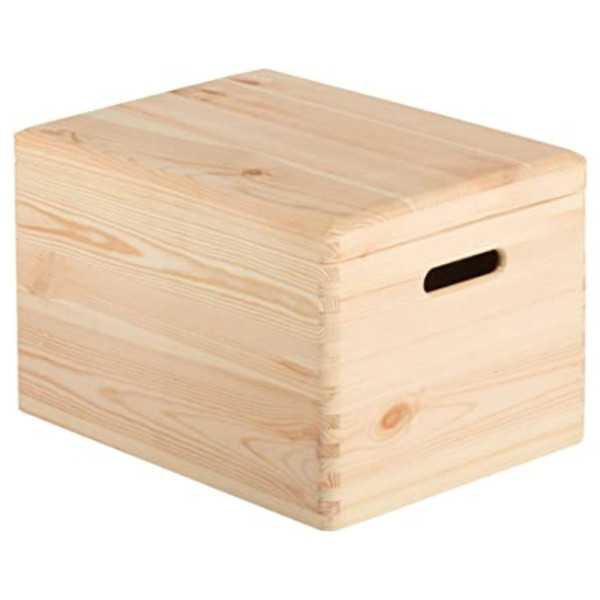 BOX WITH LID 23X40X30 PINE WOOD