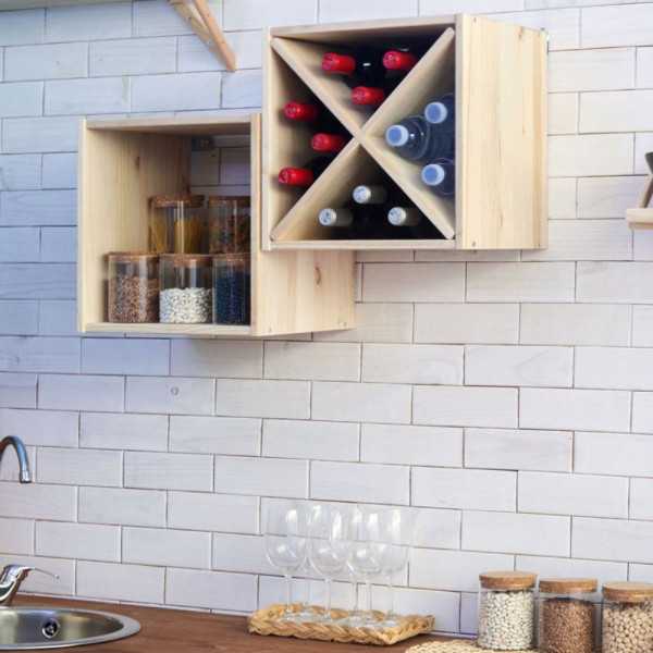 MODULE POUR 12 BOUTEILLES CUBE X BOIS...