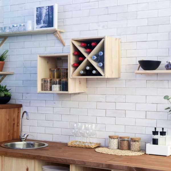 MODULE POUR 12 BOUTEILLES CUBE X BOIS...