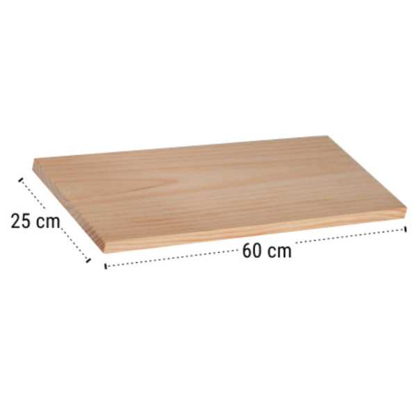 PRATELEIRA DE MADEIRA DE PINHO 60X25 CM