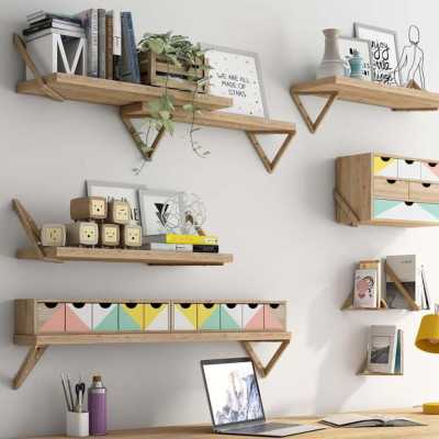 PINE WOOD SHELF 60X25 CM 2
