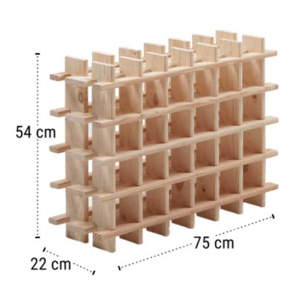 SUPORTE PARA 24 GARRAFAS 22X22X77 CM...