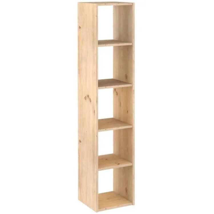 ESTANTE MODULAR DINÂMICA 5 CUBOS EM MADEIRA DE PINHO