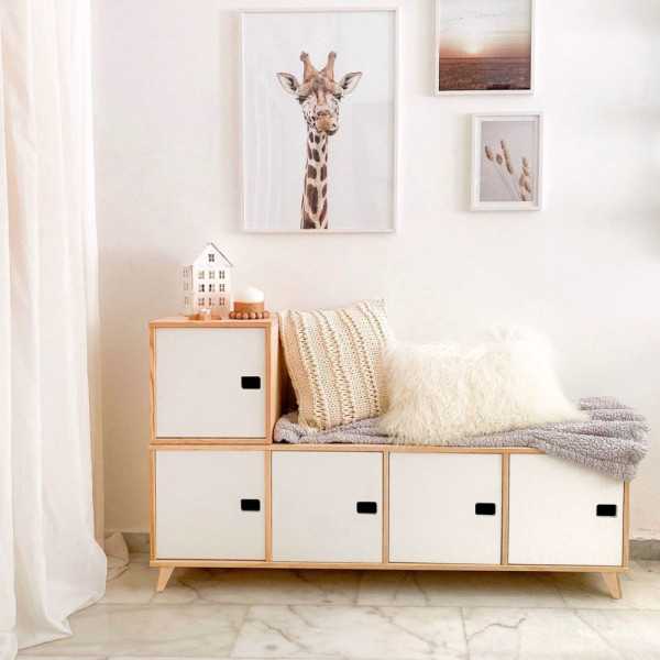 ESTANTE MODULAR DINÂMICA 5 CUBOS EM...