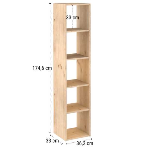 ESTANTE MODULAR DINÂMICA 5 CUBOS EM...