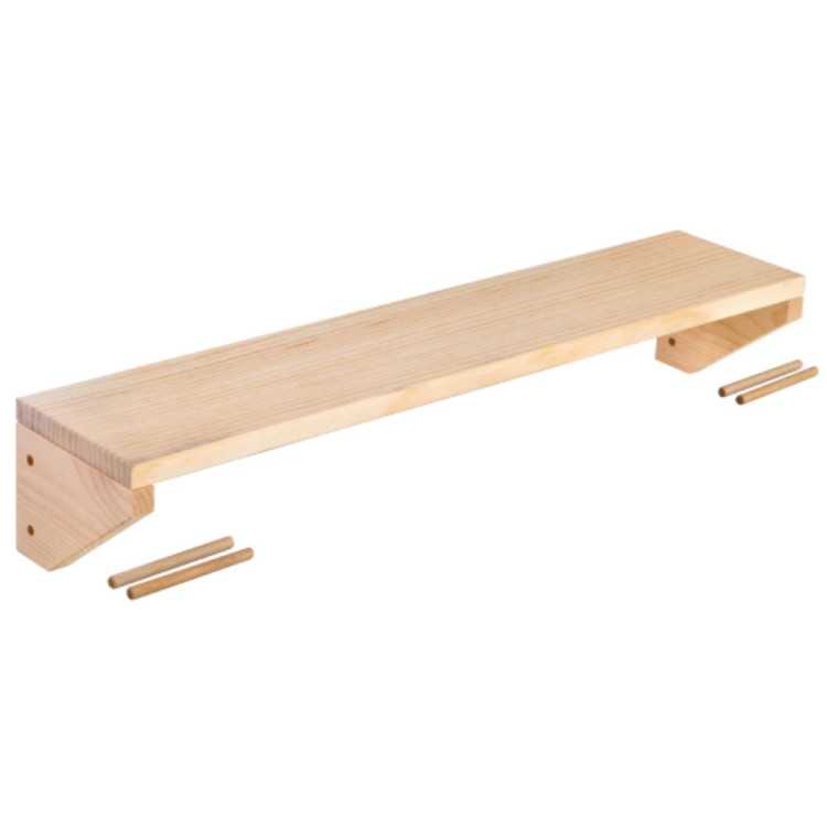 SHELF 80X25 CM FOR WALLY DISPLAY IN PINE WOOD