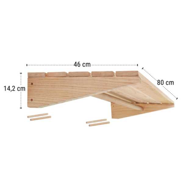 WALL SHELF 80X46 CM FOR MODULAR...